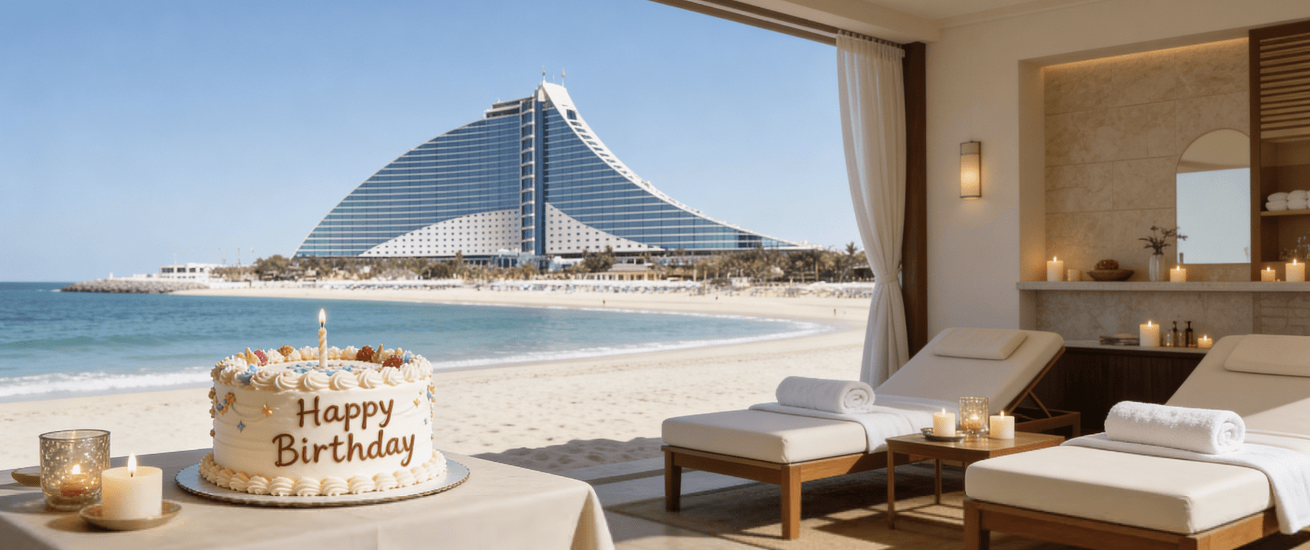 Birthday Spa + Cake at Jumeirah Hotels